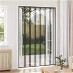 vidaXL Deurhor met muggengaas Zwart 160 x 240 cm Polyester