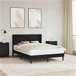 vidaXL Bedframe met LED-stripverlichting Zwart 140 x 200 cm Kunstleer
