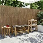 vidaXL Tuinbank 80 x 38 x 40 cm Bamboe Naturel Rechthoekig