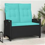 vidaXL Tuinbank met kussen 105 x 60 x 112 cm staal