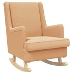 vidaXL Schommelstoel Beige 62 x 80 x 85 cm Bouclé