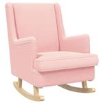 vidaXL Schommelstoel Roze 62 x 80 x 85 cm Schapenstof