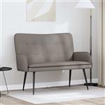 vidaXL 2-Zits Sofa Taupe 115 x 61 x 87 cm Stof