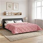 vidaXL Winter Dekbed Roze 200 x 200 cm Microfiber en Teddy fleece