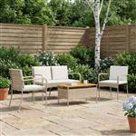 vidaXL Tuin set met kussen staal