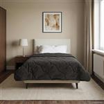 vidaXL Winter Dekbed Gekwilt Antraciet 135 x 200 cm