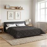 vidaXL Winter Dekbed Gekwilt Antraciet 200 x 200 cm