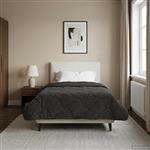 vidaXL Winter Dekbed Gekwilt Antraciet 140 x 220 cm
