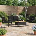vidaXL Tuin set met kussen staal