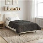 vidaXL Vol jaar dekbed Gekwilt Antraciet 135 x 200 cm