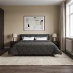 vidaXL Vol jaar dekbed Gekwilt Antraciet 200 x 240 cm