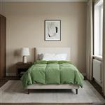 vidaXL Winter Dekbed Gekwilt Groen 140 x 220 cm Microfiber