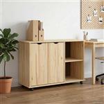 vidaXL Rolling Kast Bruin 100 x 39 x 65,5 cm Massief Vurenhout