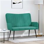 vidaXL Twee Persoons Sofa Turquoise 115 x 61 x 87 cm Fluweel
