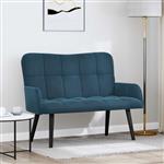 vidaXL 2-Zits Sofa Blauw 115 x 61 x 87 cm Fluweel (V)