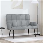 vidaXL Twee Persoons Sofa Lichtgrijs 115 x 61 x 87 cm Stof
