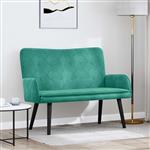 vidaXL Twee Persoons Sofa Turquoise 115 x 61 x 87 cm Fluweel