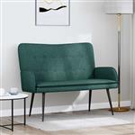 vidaXL 2-Zits Sofa Donkergroen 115 x 61 x 87 cm Stof