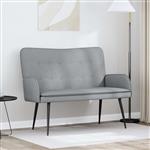 vidaXL 2-Zits Sofa Lichtgrijs 115 x 61 x 87 cm Stof