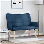 vidaXL 2-Zits Sofa Blauw 115 x 61 x 87 cm Stof