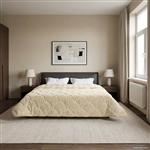 vidaXL Winter Dekbed Crème 200 x 240 cm Microfiber en Teddy fleece