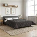 vidaXL Winter Dekbed Gekwilt Antraciet 200 x 220 cm