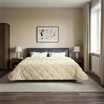vidaXL Vol jaar dekbed Crème 200 x 220 cm Microfiber en Teddy fleece