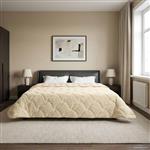 vidaXL Vol jaar dekbed Crème 200 x 240 cm Microfiber en Teddy fleece