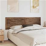 vidaXL Hoofdbord Wandgemonteerd Naturel 200 cm Massief Teakhout