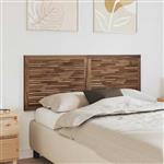 vidaXL Hoofdbord Wandgemonteerd Naturel 140 cm Massief Teakhout