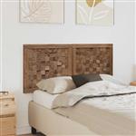 vidaXL Hoofdbord Wandgemonteerd Naturel 120 cm Massief Teakhout