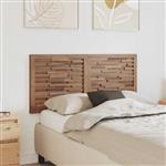 vidaXL Hoofdbord Wandgemonteerd Naturel 120 cm Massief Teakhout