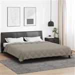 vidaXL Vol jaar dekbed Lichtgrijs 220 x 260 cm Microfiber