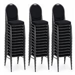 Stackchair stoel zwart (stapelstoel)