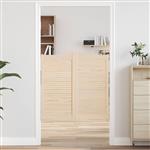 vidaXL Schuifdeuren 2 pcs Naturel Massief grenenhout