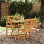 vidaXL Tuinstoelen 2 pcs Naturel Massief Acaciahout