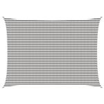 vidaXL Zonneschaduwzeil Lichtgrijs en wit. 5 x 7 m HDPE