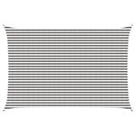 vidaXL Zonneschaduwzeil Lichtgrijs en wit. 4 x 5 m HDPE