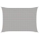 vidaXL Zonneschaduwzeil Lichtgrijs en wit. 3,5 x 4,5 m HDPE