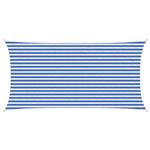 vidaXL Zonneschaduwzeil Blauw en Wit 2,5 x 4,5 m HDPE