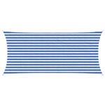 vidaXL Zonneschaduwzeil Blauw en Wit 2 x 4,5 m HDPE