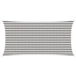 vidaXL Zonneschaduwzeil Lichtgrijs en wit. 2,5 x 4,5 m HDPE