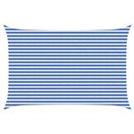 vidaXL Zonneschaduwzeil Blauw en Wit 3 x 4,5 m HDPE