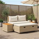vidaXL Buiten bankenset 4 -Seater 4 pcs 55 x 30 x 39 cm