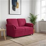 vidaXL 2-Zits Sofa Wijnrood 138 x 83 x 95 cm Fluweel