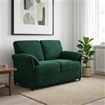 vidaXL 2-Zits Sofa Donkergroen 138 x 83 x 95 cm Fluweel