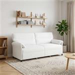 vidaXL Bank 100% polyester metalen frame MDF, Multiplex