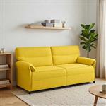vidaXL Bank 100% polyester metalen frame MDF, Multiplex