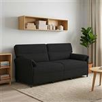vidaXL 3-Zits Bank Zwart 198 x 83 x 95 cm Stof
