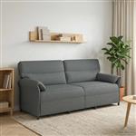 vidaXL Bank 100% polyester metalen frame MDF, Multiplex